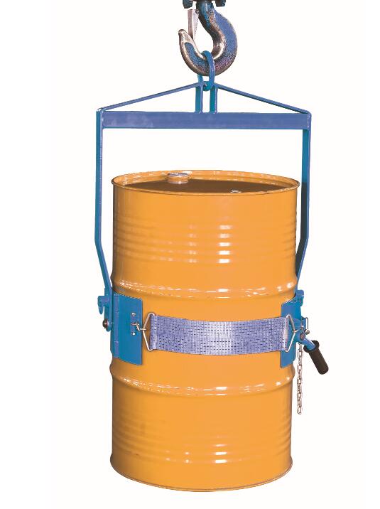 Vertical drum lifter, drum lifting dispenser