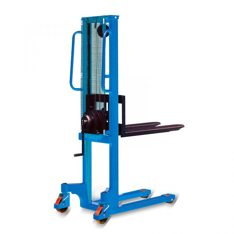 WS50 winch stacker, hand winch lift stacker