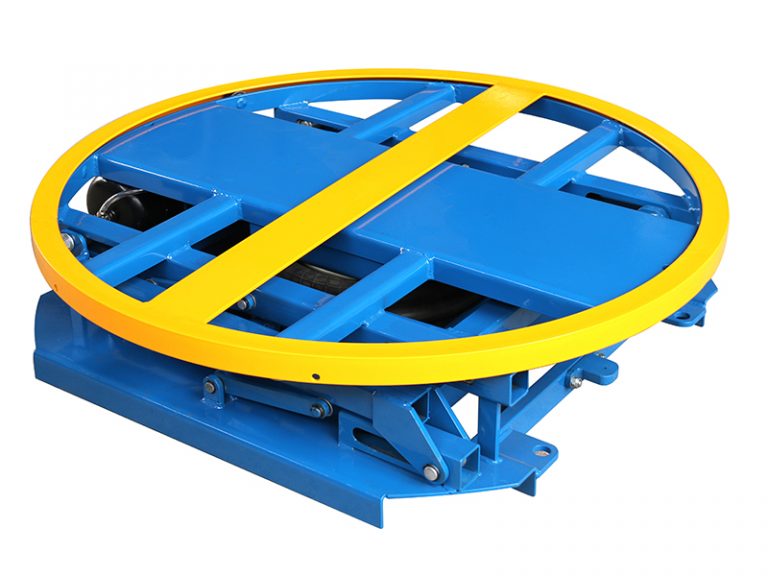 Quick airbag loader, pneumatic rotating lift table, rotating platform