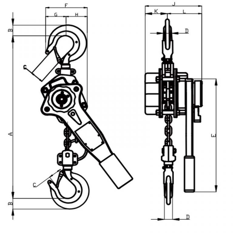LWR1505 manual lever chain hoist ILift Equipment